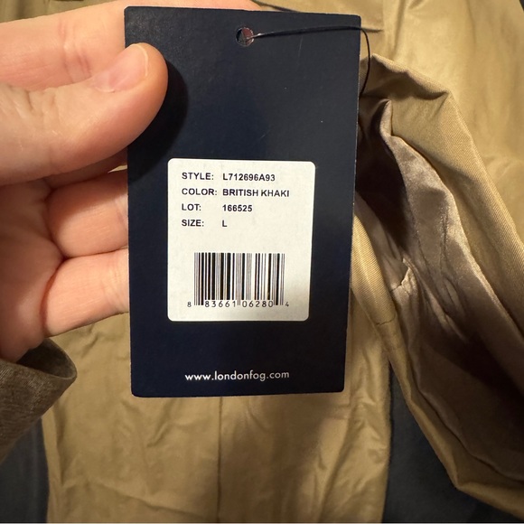 London Fog Beige Outerwear Trench Coat - Picture 7 of 10